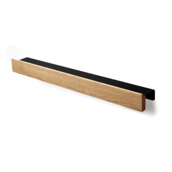 flex rail wandplank eiken zwart messenmagneet gejst Design byjensen