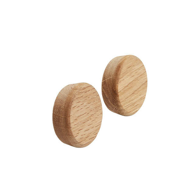 Flex button eikenhouten magneet voor het flexsysteem van Gejst Design byJensen