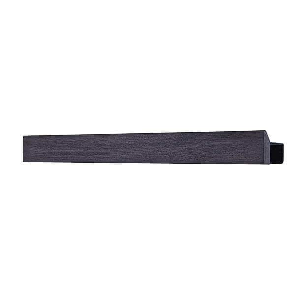 Flex rail zwarte magnetische wandplank 60 cm in zwart hout en metaal van Gejst byJensen
