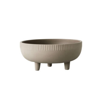 Bowl medium fruitschaal terracotta grijs Kristina Dam Studio byJensen