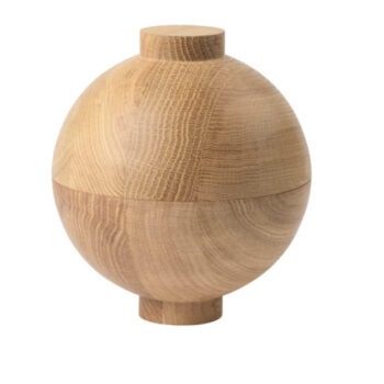 Kristina Dam wooden sphere XL eikenhout decoratie bowl