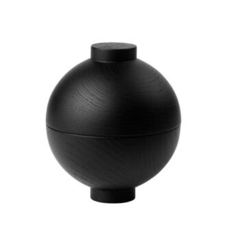 Kristina Dam wooden sphere zwart decoratie bowl