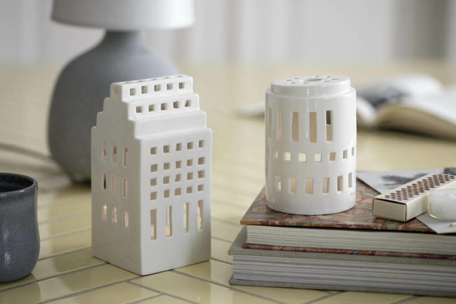 Manor en small tower Urbania light house keramieken huisje kahler design byjensen