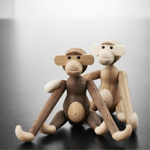 draadloze opslaan Madeliefje Kay Bojesen MONKEY houten aap - eiken | Online byJensen.nl