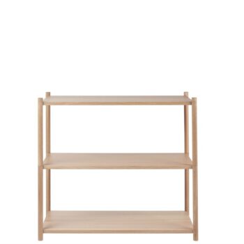 Gejst Design open boekenkast Sceene A in eikenhout met 3 planken