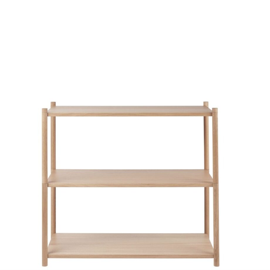 Gejst Design open boekenkast Sceene A in eikenhout met 3 planken