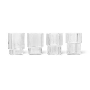 Ferm Living Ripple glas glas waterglas