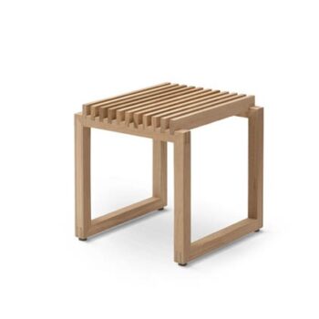 Cutter kruk stool eikenhout Skagerak Denmark