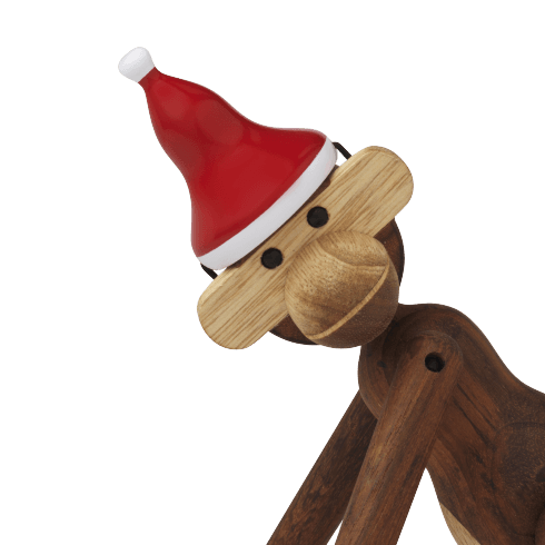 Kay bojesen monkey met kerstmuts