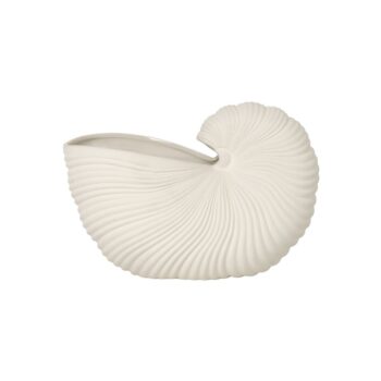 Ferm Living Shell pot schelpen bloempot vaas wit