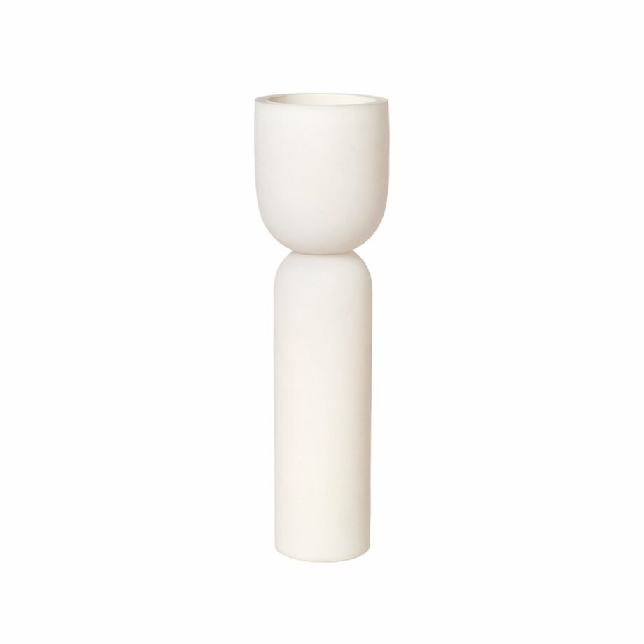 Kristina Dam | Dual Vase Small vaas off white creme glas