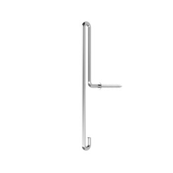 Stalen Moebe wall hook wandhaak large in RVS