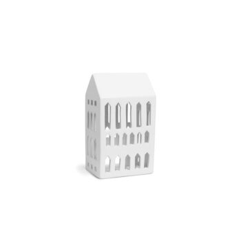 Urbania light huisje church waxinelichtje kahler design wit keramiek