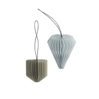 Ekta Living kersthangers gevouwen papier