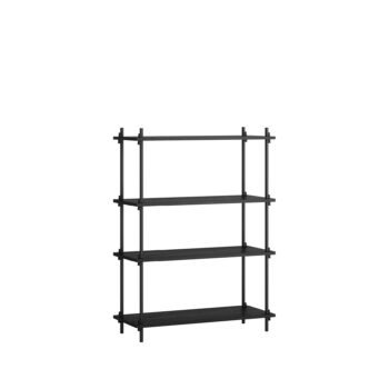 MOEBE Shelving System kast S.115.1.A ZWART ZWART