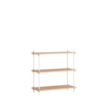 MOEBE Shelving System kast s.85.1.A EIKEN WIT