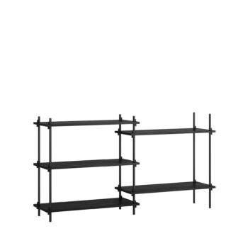 MOEBE shelving systeem s.85.2.A dubbele boekenkast