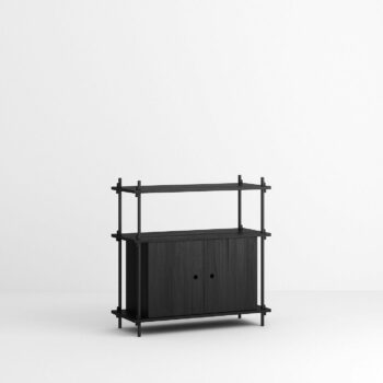 Moebe Low Cabinet kast shelving system zwart