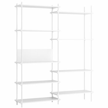 Moebe kast shelving system tall double set 7 wit