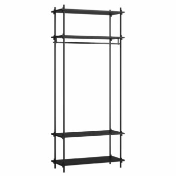 Moebe open kast halkast zwart shelving system set 12