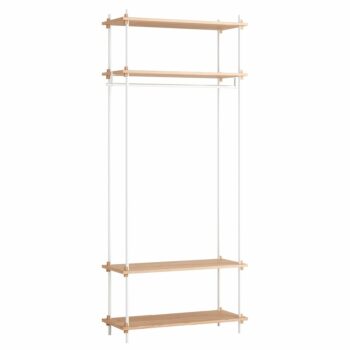 Moebe open kast halkast wit eiken shelving system set 12