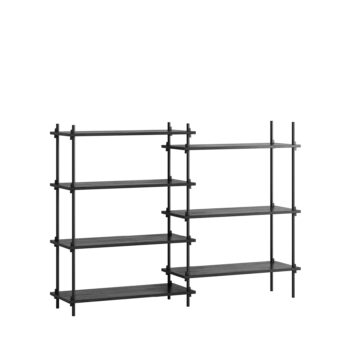 Moebe Boekenkast Shelving system s.115.2.A Zwart