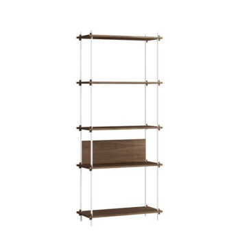 Moebe Shelving System boekenkast gerookt eiken wit 200.1.A