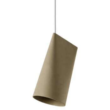 Moebe pendant narrow hanglamp olive groen keramiek