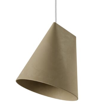 Moebe pendant wide hanglamp in olive groen keramiek