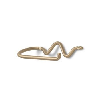 Ferm living Curvature stijlvolle toiletrolhouder toiletpapierhouder mat messing
