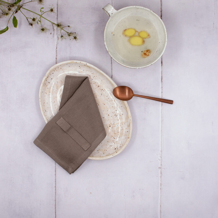 The Organic Company Everyday napkin servet biologisch katoen clay