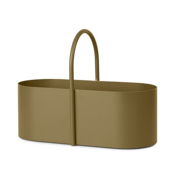 Grib toolbox metalen opberger ferm living olijf groen