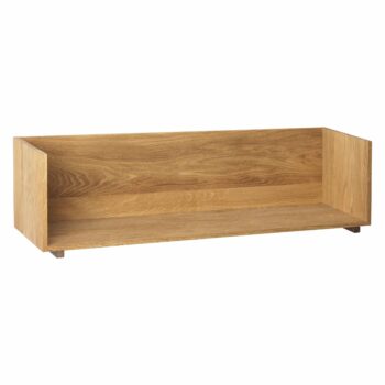 Kristina dam Studio Stack wall shelf wandplank eikenhout en walnotenhout muurplank