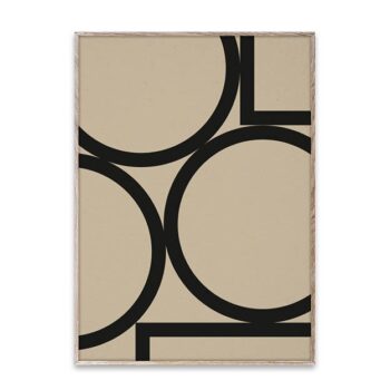 Nina Bruun Simple Forms 02 poster Paper Collective 50x70