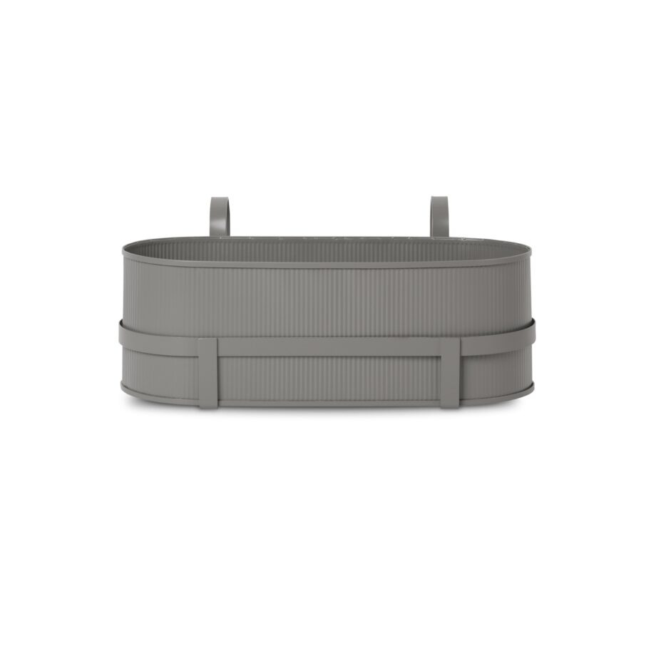 Ferm Living BAU balkon plantenbak warm grey grijs