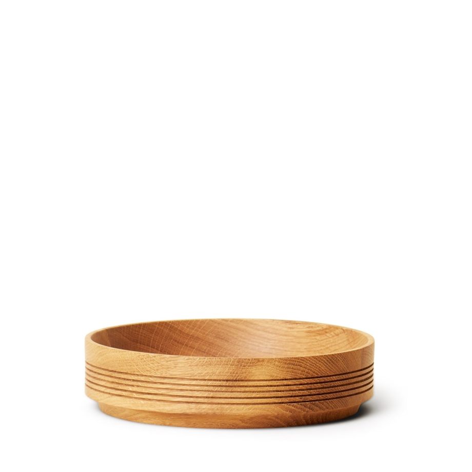 Mooie Houten Selection Wooden bowl fruitschaal van massief eikenhout van Form & Refine