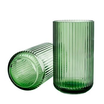 Lyngby vaas groen glas copenhagen green 31cm