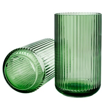 Lyngby vaas groen glas copenhagen green 38cm