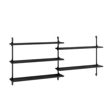Moebe Wall Shelving wandrek Zwart WS.65.2