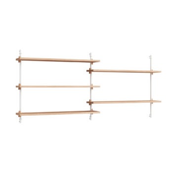 Moebe Wall Shelving wandrek wit eiken WS.65.2