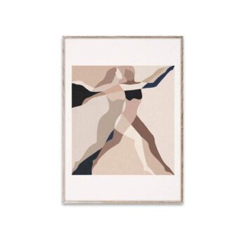 Paper Collective poster two dancers 30x40