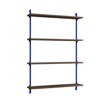 MOEBE Wall Shelving wandrek ws.115.1. gerookt eiken blauw