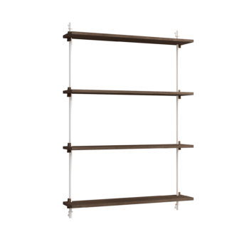 MOEBE Wall Shelving wandrek ws.115.1. gerookt eiken wit