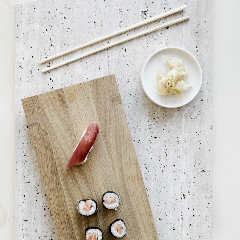 Kristina dam Japanse Sushi serveerplank Wood Board eikenhout