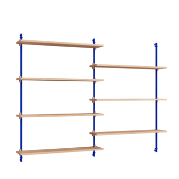 MOEBE - Wall Shelving wandrek - WS.115.2 eiken deep blue
