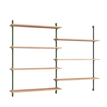 MOEBE - Wall Shelving wandrek - WS.115.2 eiken pine green