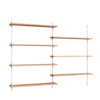 MOEBE - Wall Shelving wandrek - WS.115.2 eiken wit