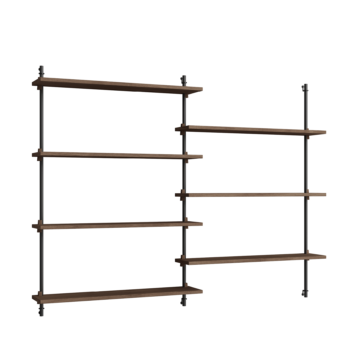MOEBE - Wall Shelving wandrek - WS.115.2 gerookt eiken zwart