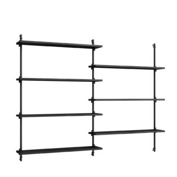 MOEBE - Wall Shelving wandrek - WS.115.2 zwart