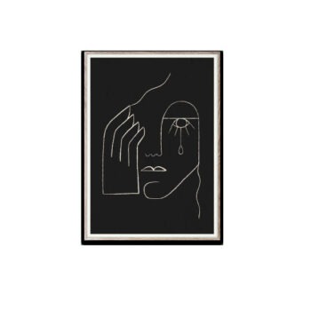 Paper Collective Single tear 30 x 40 zwarte poster Kit Agar
